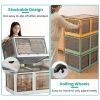 3Pcs Foldable Storage Bins with Lid