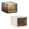 Stackable Storage Bin Plastic Drawer with Lid