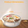 2Pcs Divided Serving Tray