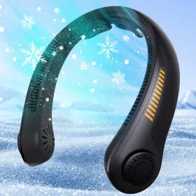 Portable Neck Fan - Rechargeable Personal Fan With Neck Support (Option: 1800mahblack)