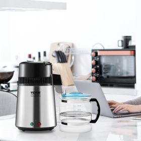 Water Distiller, 4L 1.05 Gallon Pure Water Purifier Filter For Home Countertop (Option: Natural)