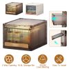 Stackable Storage Bin Plastic Drawer with Lid
