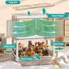3Pcs Foldable Storage Bins with Lid