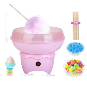 1Pc Cotton Candy Maker Portable Cotton Candy Machine Electric Cotton Candy Express (Option: pink)