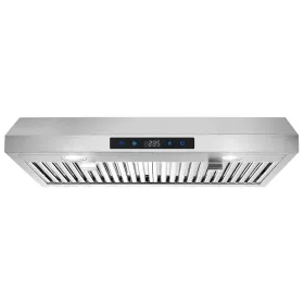 30 Inch Kitchen Under Cabinet Range Hood Silver/Black (Option: SliverTouchControl)