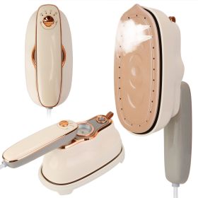 Foldable Handheld Clothes Iron Steamer (Option: Beige)