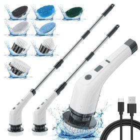 Electric Cleaning Brush (Option: White)