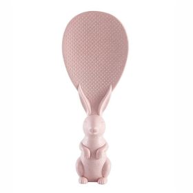 Cute Rabbit Non-Stick Rice Scoop (Color: Pink)