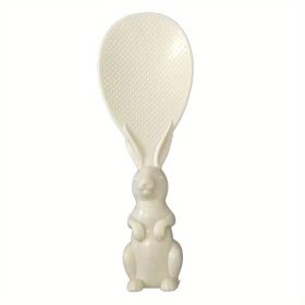 Cute Rabbit Non-Stick Rice Scoop (Color: Beige Color)