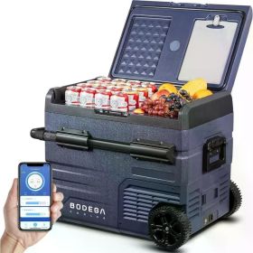 Car Refrigerator, RV Car Fridge Dual Zone WIFI APP Control, Portable Freezer, 48 Quart (45L)Car Cooler 12/24V DC and 100-240V AC (Color: 48 Quart(45L))