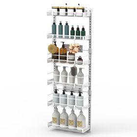 Over The Door Pantry Organizer (Option: Organizer6TierWhite)
