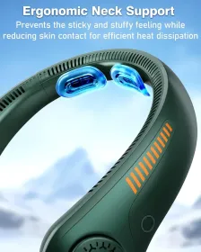 Portable Neck Fan - Rechargeable Personal Fan With Neck Support (Option: 600mahgreen)