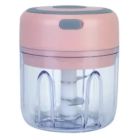 Mini Electric Garlic Chopper Ginger Chopper With 8.45OZ Capacity Cordless (Option: pink)