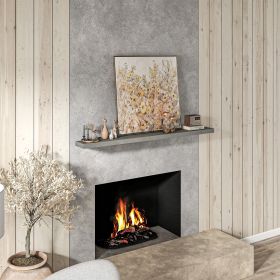 72" Fireplace Mantel (Option: Gray-1940x330x130 mm)