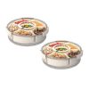 2Pcs Divided Serving Tray